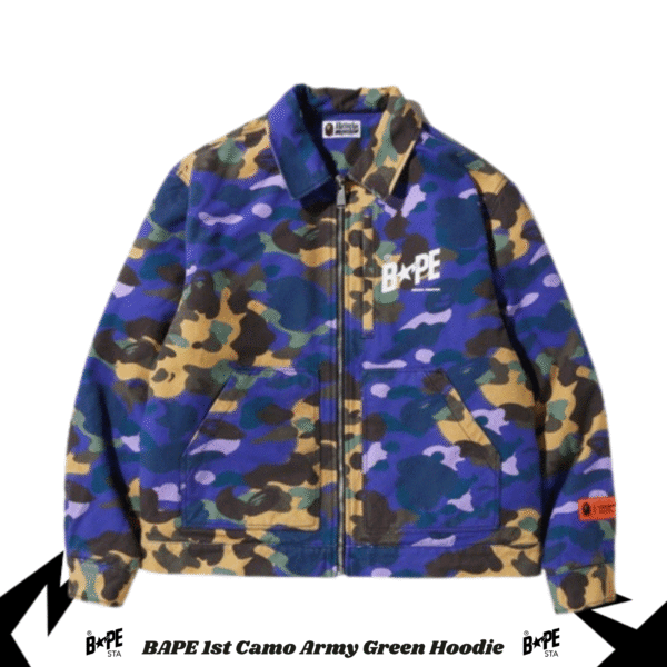 BAPE X Heron Preston Mix 1st Camo Duck Tracker Jacket M1