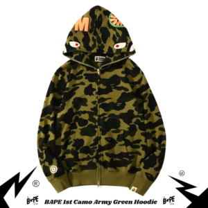 BAPE 1st Camo Army Green Hoodie
