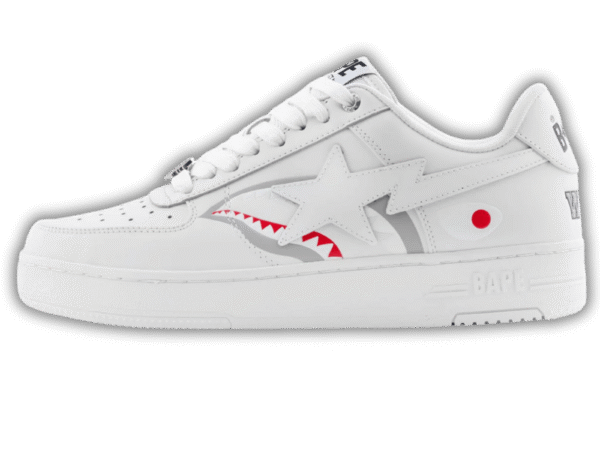 BAPE Men's and Women's STA Shark #2 Sneakers – New, bold colors with the famous shark motif 