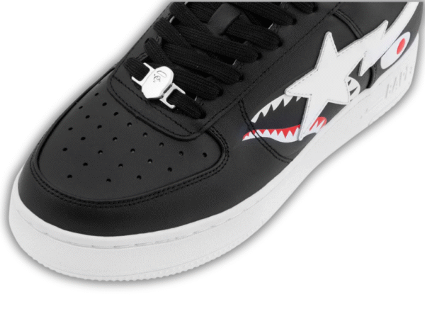 BAPE Men's and Women's STA Shark #2 Sneakers – New, bold colors with the famous shark motif 