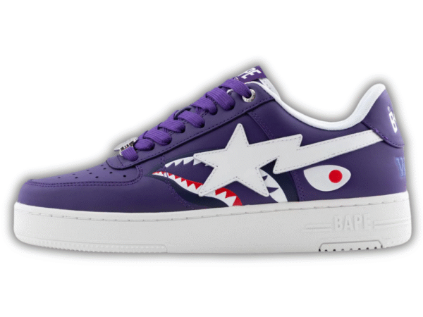BAPE Men's and Women's STA Shark #2 Sneakers – New, bold colors with the famous shark motif 