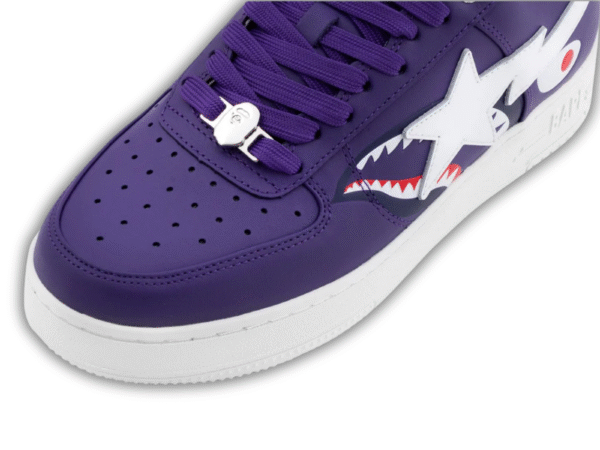 BAPE Men's and Women's STA Shark #2 Sneakers – New, bold colors with the famous shark motif 