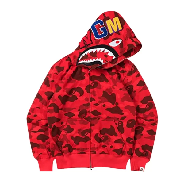 BAPE Red Camo Hoodie