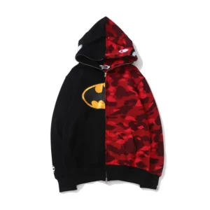 BAPE x DC Batman Color Camo Full Zip Hoodie