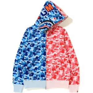 Bape WGM Camo Shark Hoodie